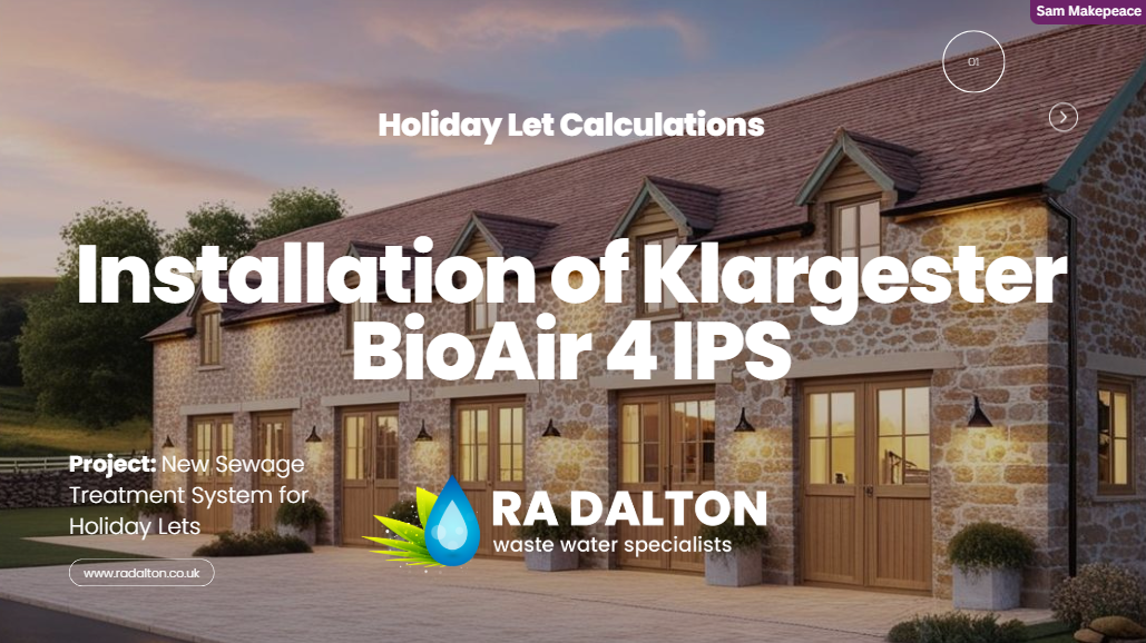 installation of Klargester BioAir 4 IPS